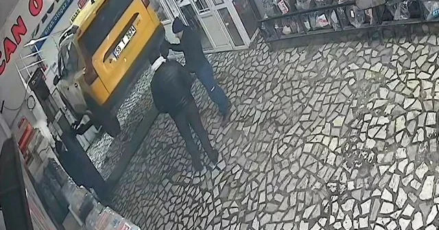 Taksinin araç asansöründen düştüğü anlar kamerada Tekirdağ Haberleri