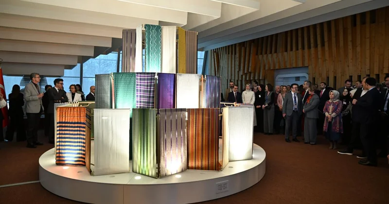 Avrupa Konseyi nde Türkiye Dokuma Atlası Kumaşın Hafızası sergisinin açılışı yapıldı