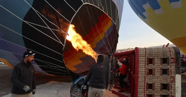 Sıcak hava balonlarına rüzgar engeli Nevşehir Haberleri