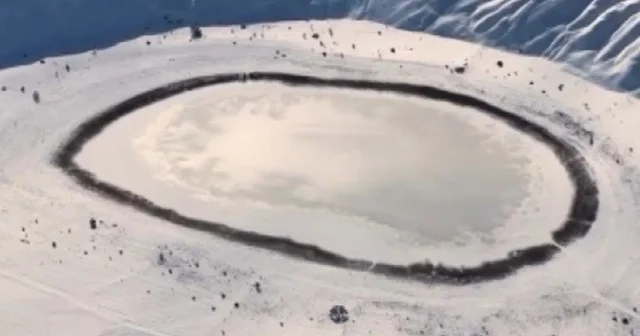 Soğuk hava Polat Gölü nü buzla kapladı Erzincan Haberleri