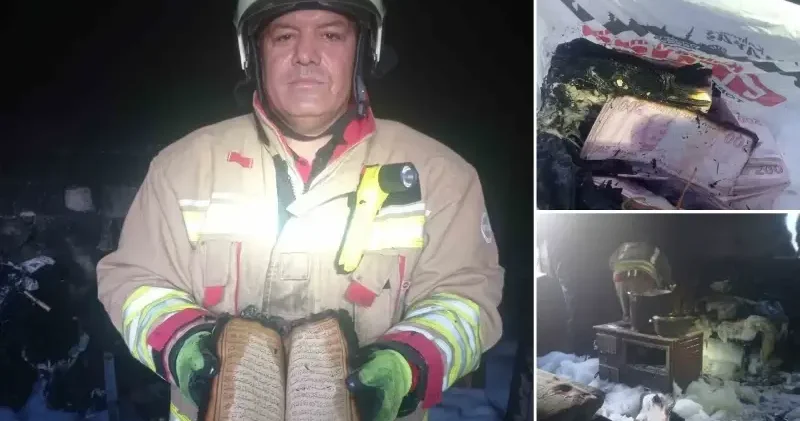 İtfaiye erleri alevlerin arasından Kur’an ı Kerim’i kurtardı Kahramanmaraş Haberleri