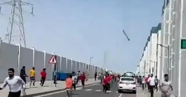 İran’dan atılan füzenin enkazının Katar’a düştüğü anlar kameraya yansıdı VİDEO İZLE