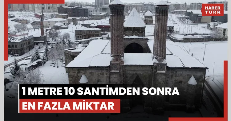 Erzurum kara gömüldü; 2004’ten sonraki en yoğun yağış