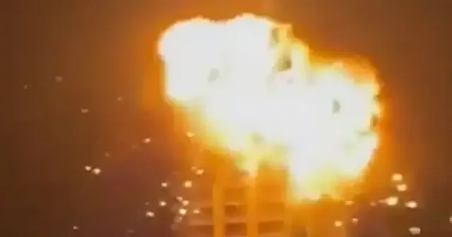 İran a ait kamikaze İHA Bahreyn de bir otele isabet etti VİDEO İZLE