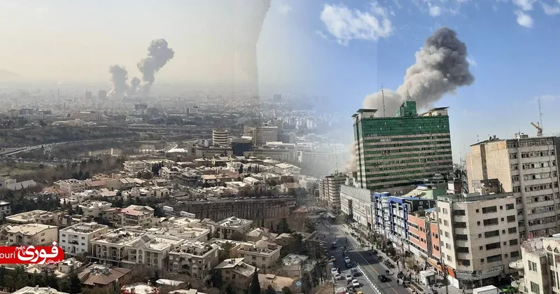 ABD ve İsrail İran ı vuruyor! Bölgeden ilk görüntüler geldi: Hedefte Hamaney var!