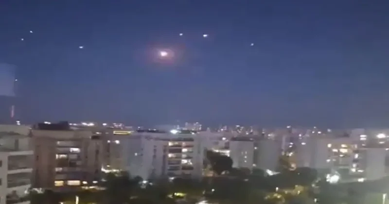 İran füzeleri İsrail semalarında