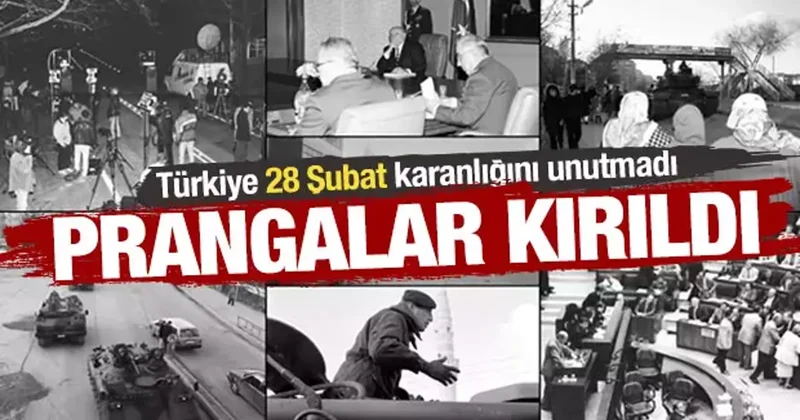 Türkiye 28 Şubat karanlığını unutmadı: Milli iradeye vurulan prangalar kırıldı
