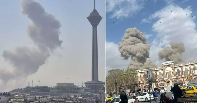 Tahran da peş peşe patlamalar! İşte ilk görüntüler