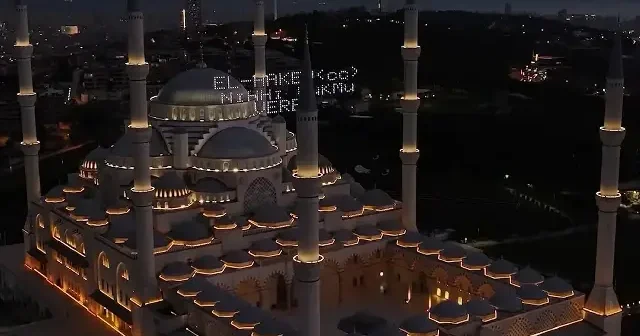 Büyük Çamlıca Camisi havadan görüntülendi VİDEO İZLE