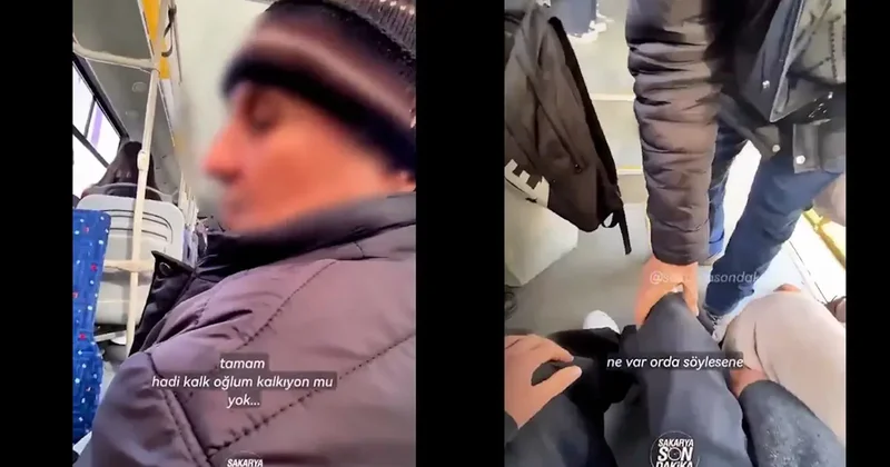 Yer vermeyince kucağına oturdu: Bacağını görünce ise şoke oldu! Belki söylemek istemiyorum