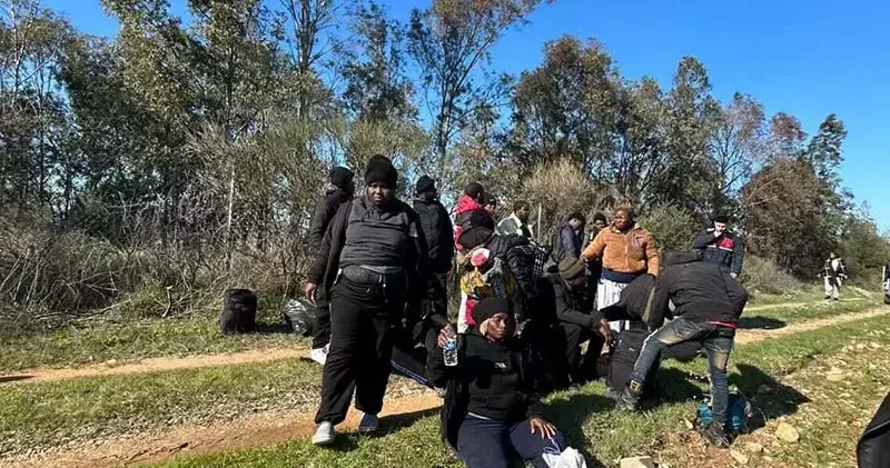 Kaçak göçmenleri dağın arkası İstanbul diyerek, araziye bırakmışlar