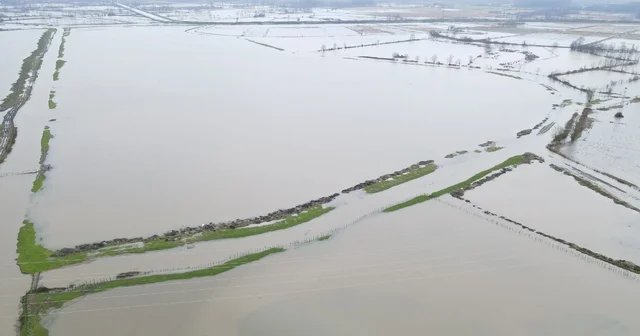 Terme de ovada su taşkını, yüksekte kar esareti Samsun Haberleri
