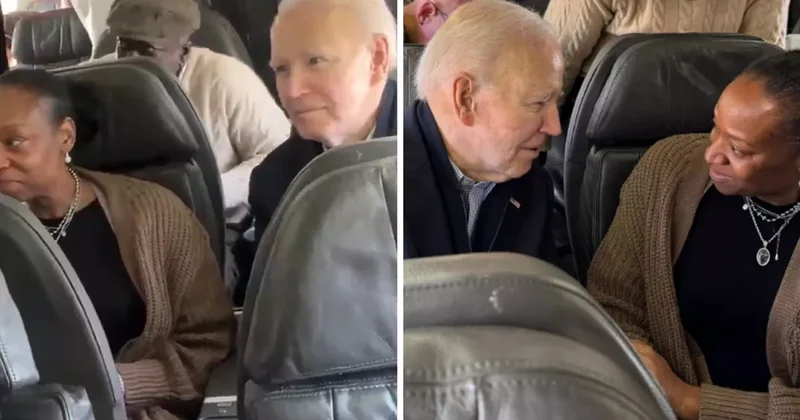 Eski ABD Başkanı Joe Biden, tarifeli uçakla seyahat etti