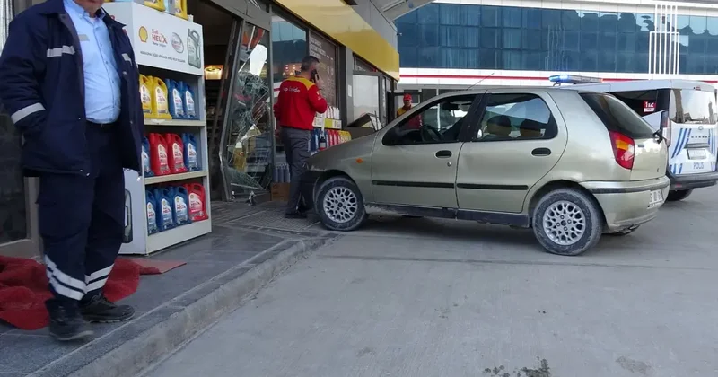 Kasiyerle tartışan asker aracıyla istasyona daldı