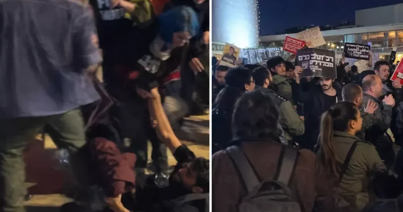 Tel Aviv de Savaş Karşıtı Protesto