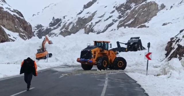 Van Hakkari karayolunda çığ: Çok sayıda araç mahsur kaldı Hakkari Haberleri