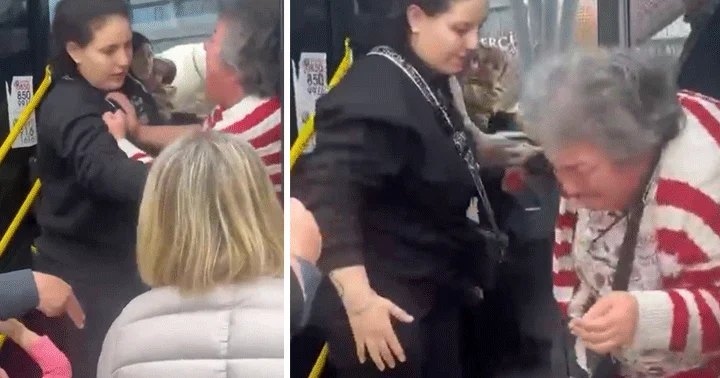 Belediye otobüsünde yer kavgası! Birbirlerine saldırdılar