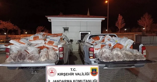 Kırşehir de 1 ton 200 kilo kaz eti ele geçirildi Kırşehir Haberleri