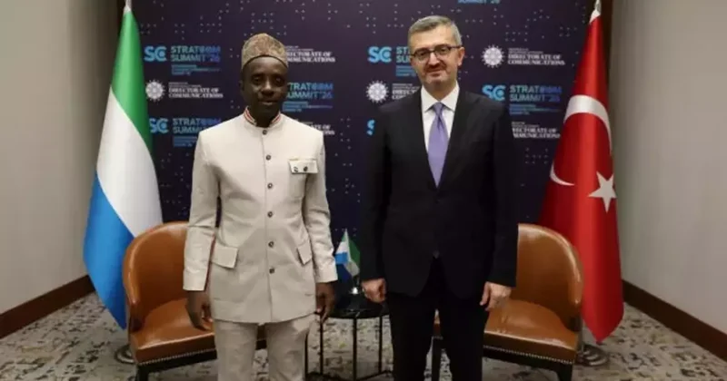 İletişim Başkanı Duran, Sierralı bakan ile görüştü