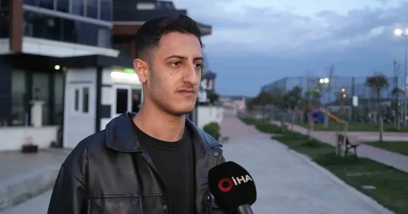 Arnavutköy’de kamyonun çarptığı araç sahibi faciayı kıl payı atlattı