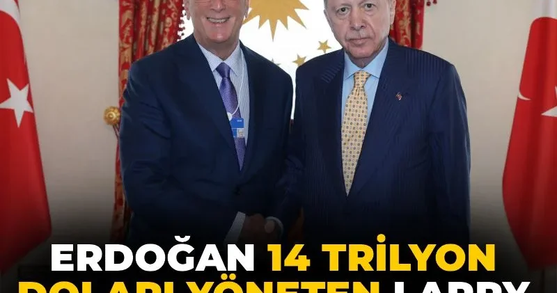 Erdoğan 14 trilyon dolarlık BlackRock’un CEO’su Larry Fink i Saray da ağırladı