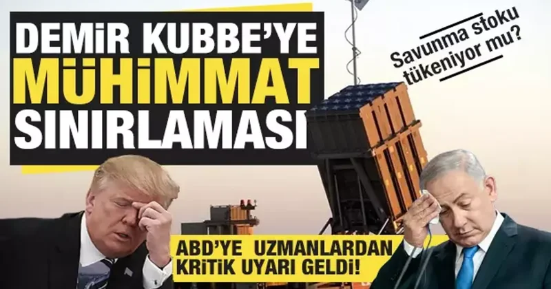 Savunma sistemleri delik deşik olan İsrail’de mühimmat kullanımına sınırlama!