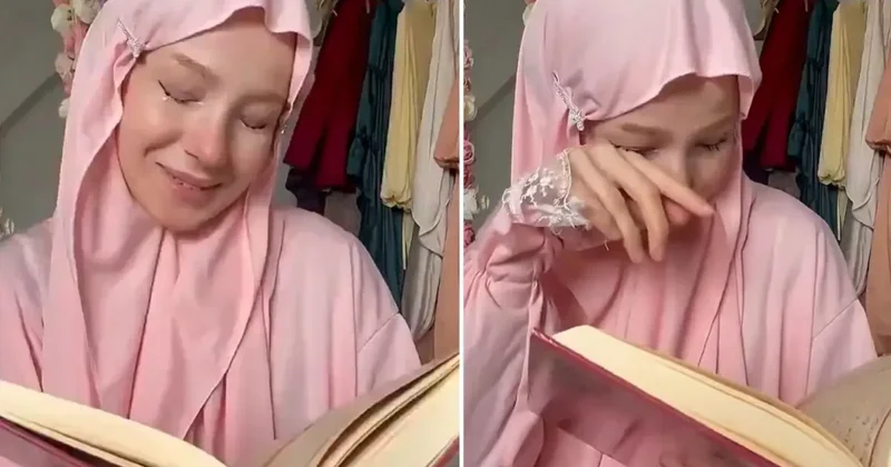 Dikkatli izleyenler hemen fark etti: Yaptığı şova Kur an ı Kerim i alet eden fenomen rezil oldu