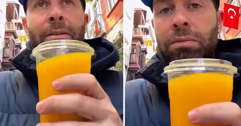 Bir bardak portakal suyuna, servet ödedi