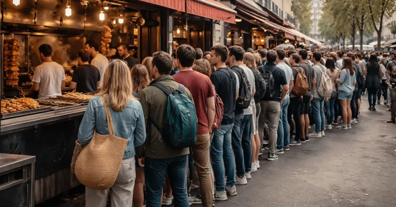 İki Türk sokak lezzeti Fransızları sıraya soktu: Döner veya kokoreç değil Sözcü Gazetesi