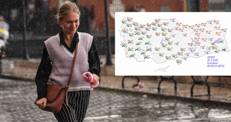 SON DAKİKA: Meteoroloji saat verdi 12 kent için sarı alarm! 7 bölgede yağış var Son dakika haberleri