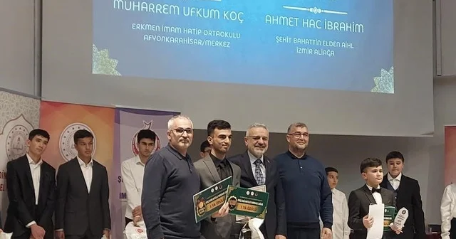 Kur an ı Kerim i güzel okuma yarışmasında Ege Bölge Birincisi Aliağa dan İzmir Haberleri