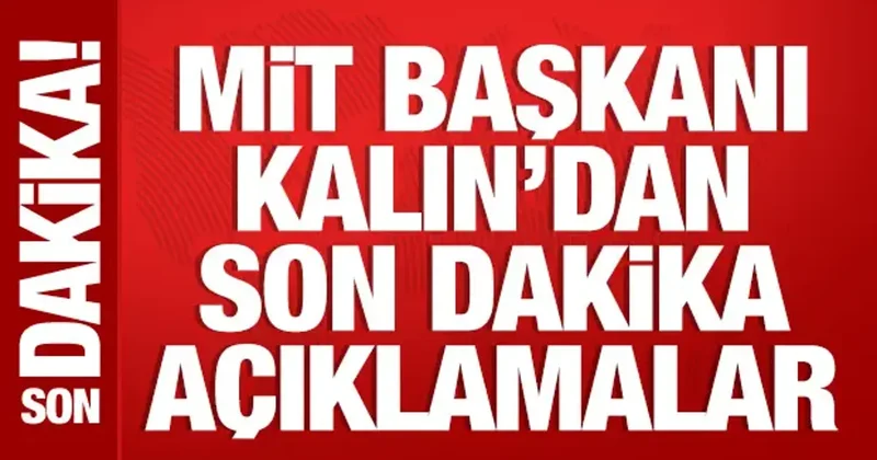 MİT Başkanı İbrahim Kalın açıklamalarda bulunuyor