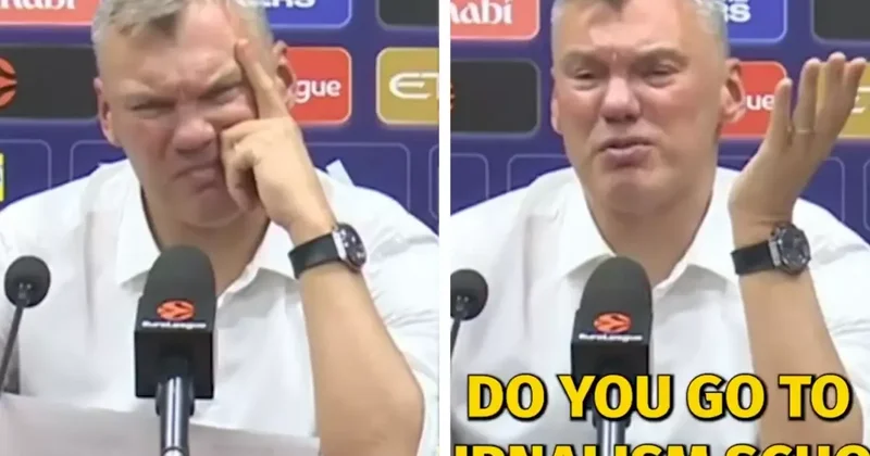 Sarunas Jasikevicius u delirten soru! Gazeteciyi rezil etti