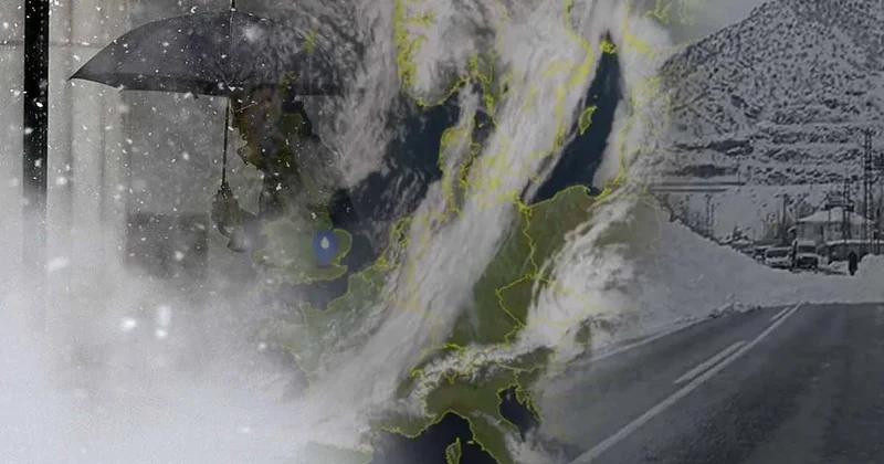 Bahar beklerken beyaz kabus geri döndü! Otoyollar çöktü, peş peşe acil sel uyarısı Sözcü Gazetesi