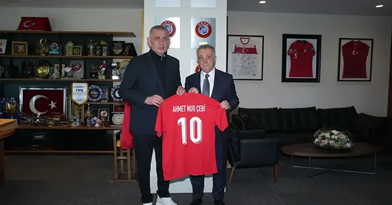 Ahmet Nur Çebi den, TFF Başkanı Hacıosmanoğlu na ziyaret Fanatik Gazetesi Beşiktaş (BJK) Haberleri Spor