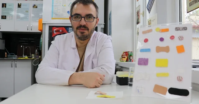 Bu yara bandı hem hızlı iyileştiriyor hem de geri dönüşüm kullanılarak yapılıyor Sivas Haberleri