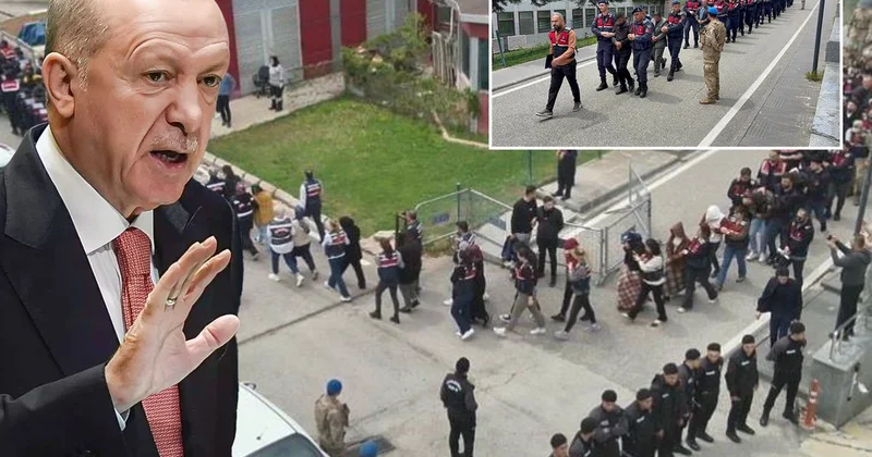 Cumhurbaşkanı Erdoğan ın “Kökünü kazıyacağız” talimatı sonrası operasyon: Polis etten duvar ördü, 70 şüpheli tutuklandı