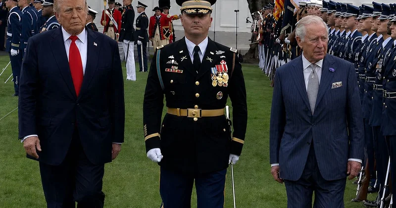 ABD Başkanı Trump, Beyaz Saray da İngiltere Kralı 3. Charles ı resmi törenle karşıladı