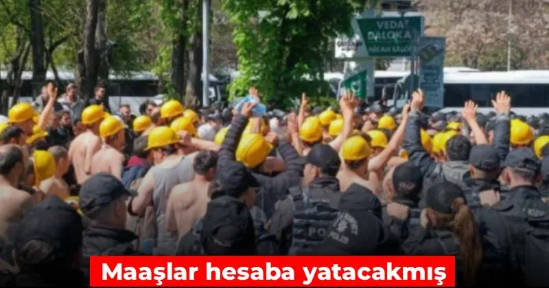 Patron günlerdir eylem yapan işçileri değil bakanın telefonunu duydu! Maaşlar hesaba yatacakmış