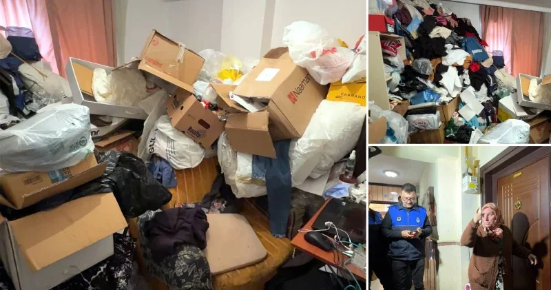 Avcılar da 4 katlı binada çöp ev gerginliği: 3 kamyon atık çıkarıldı Gündem Haberleri