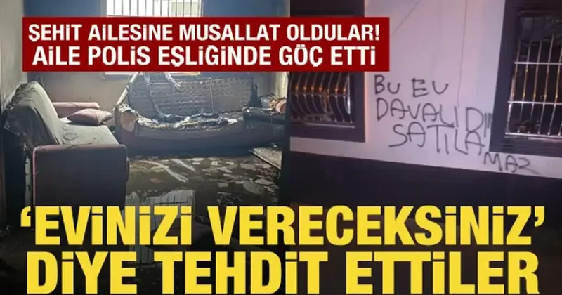 Şehit ailesine musallat oldular: Evinizi vereceksiniz diye tehdit ettiler