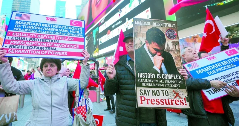 Türk Amerikan toplumundan Mamdani ye tepki yürüyüşü Amerika Haberleri