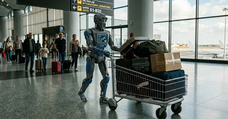 İş yükü artınca robotlara koştular: Havalimanında robot çalışmaya başladı Sözcü Gazetesi