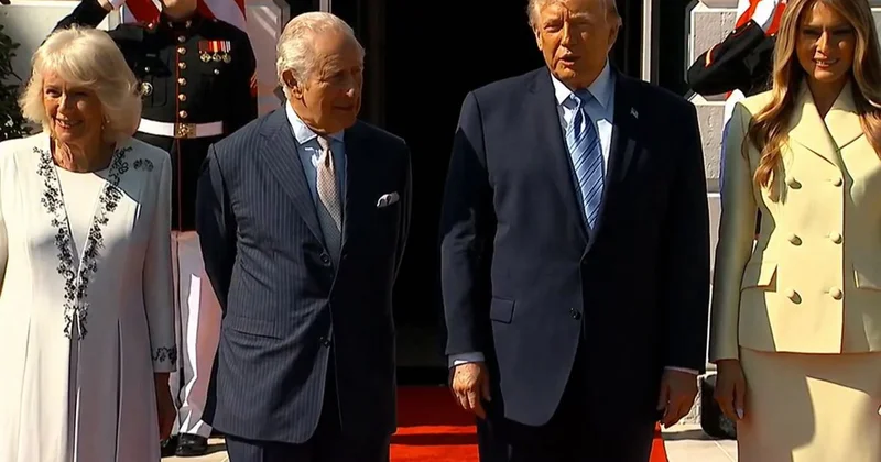 Trump Beyaz Saray da İngiltere Kraliyetini ağırladı