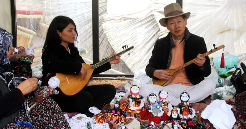 Japon sanatçı, tutkusu için 12 bin 500 km yaptı, Kayseri ye geldi!