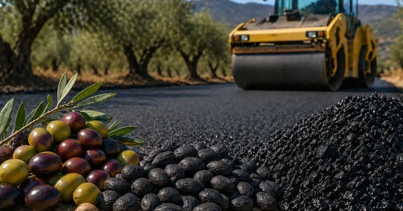 Yol yapımında artık zeytin kullanılacak: Zeytin çekirdeğinden asfalt üretimi başladı Sözcü Gazetesi