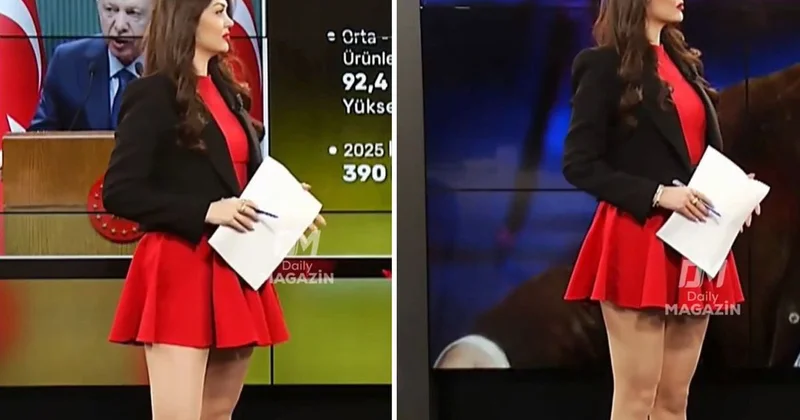 Sunucunun tercih ettiği kıyafet tartışma yarattı