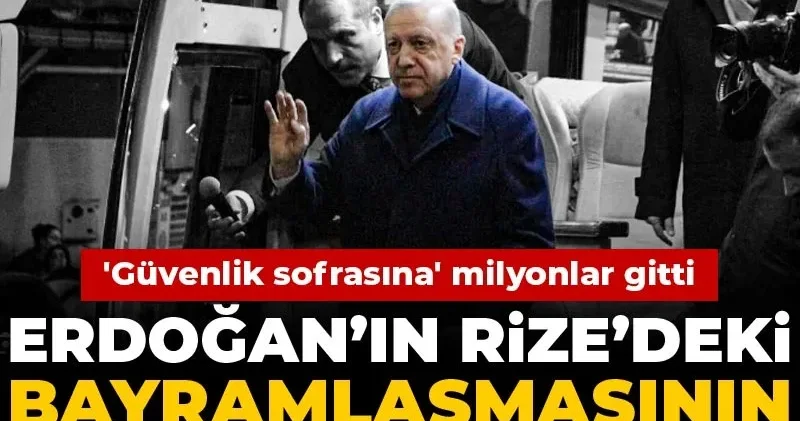 Erdoğan’ın Rize’deki bayramlaşmasının faturası ortaya çıktı: Güvenlik sofrasına milyonlar gitti