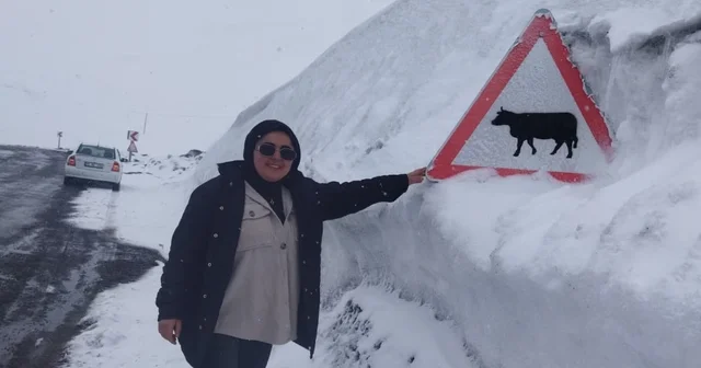 Kar kalınlığı tabela boyunu geçti Ardahan Haberleri