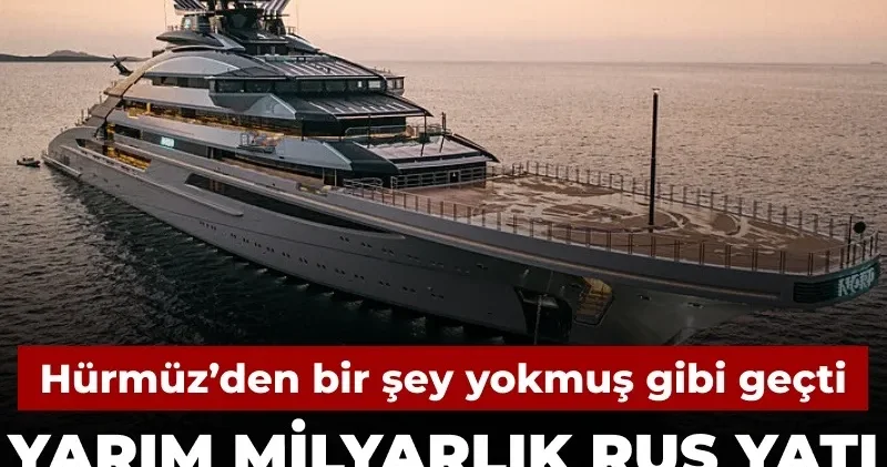 Yarım milyarlık Rus yatı ABD ablukası dinlemedi